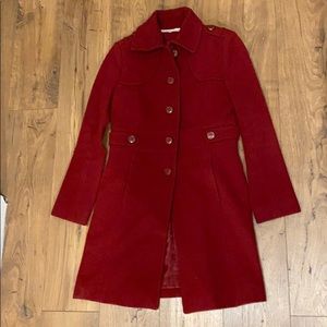 Kenneth Cole Red wool coat